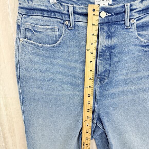 Good American Jeans Womens Size 16 Good Curve Straight High Rise Ankle Stretch - Picture 8 of 12